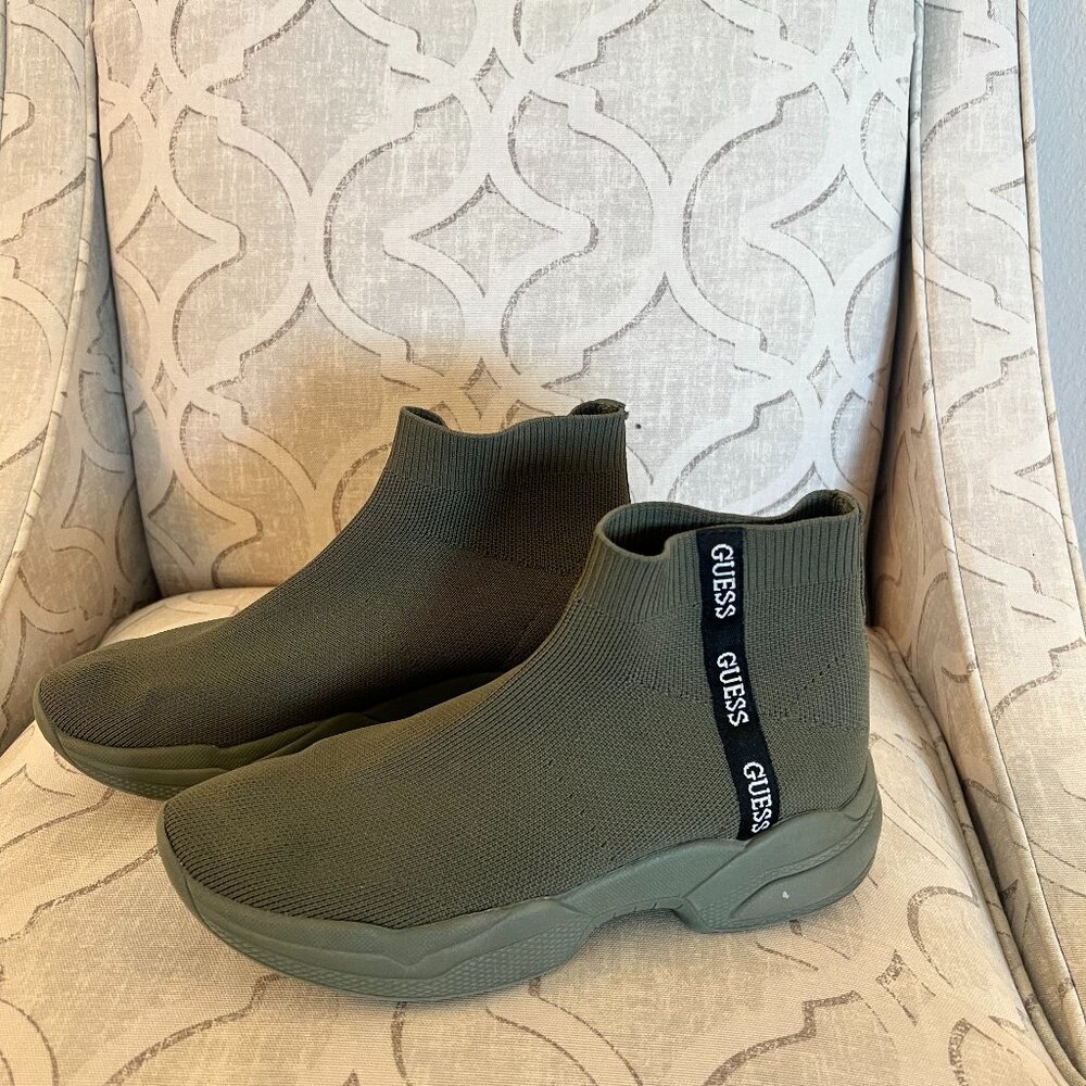 Guess Pause logo knit Ankle Boots